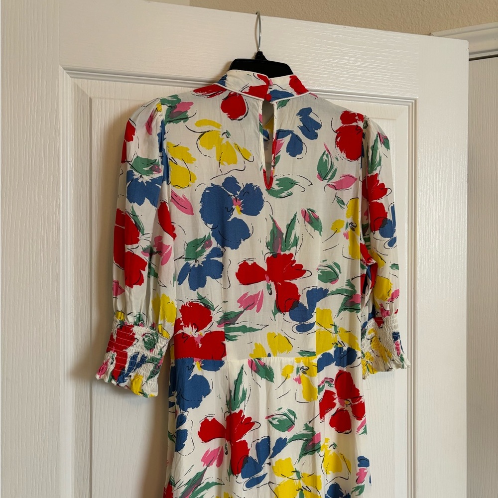 RIXO x TARGET Floral Mock Neck Cascade Ruffle Dress - Picture 8 of 8